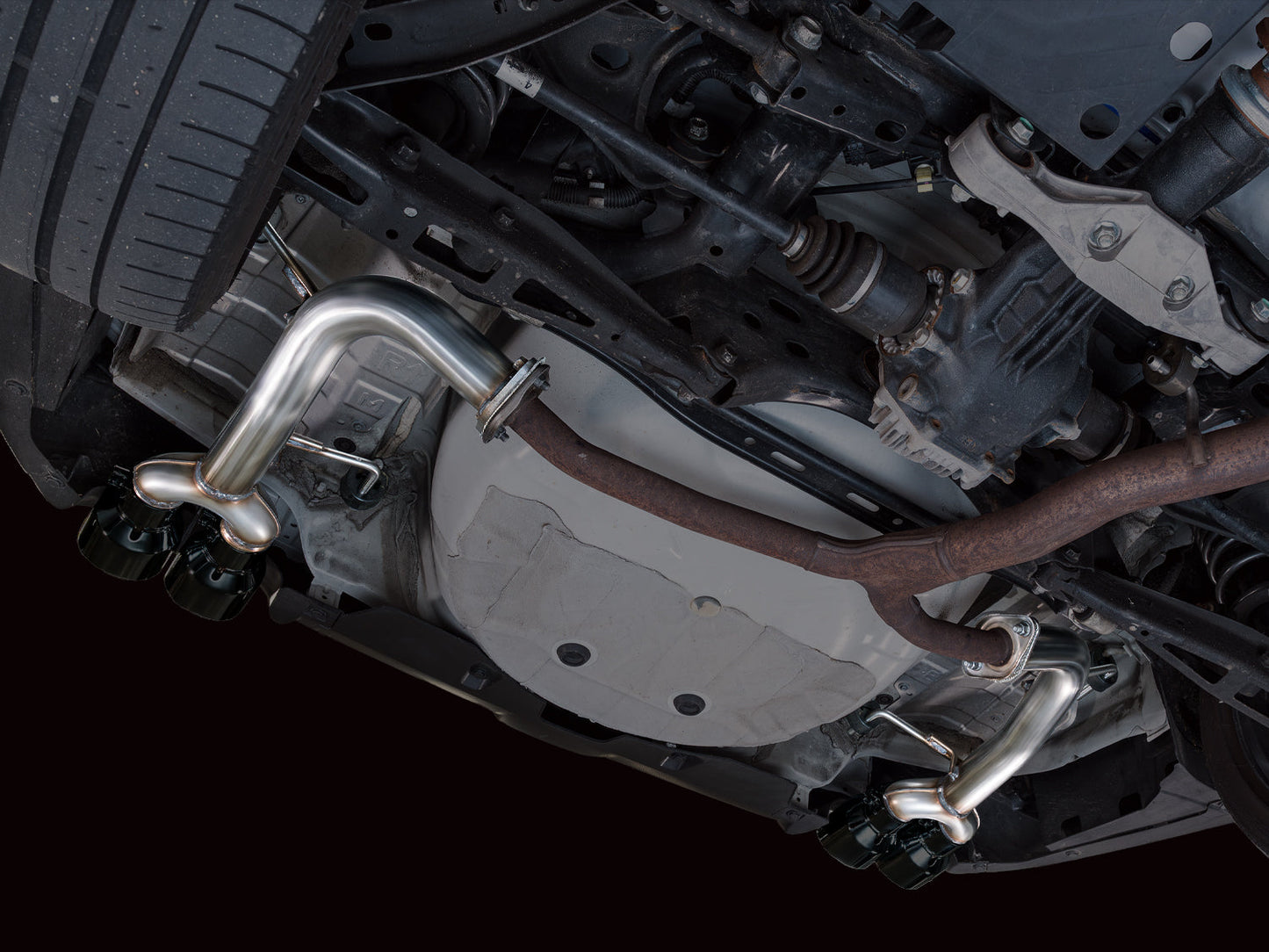 AWE Tuning 3020-43424 Track Edition Axleback Exhaust For VB Subaru WRX
