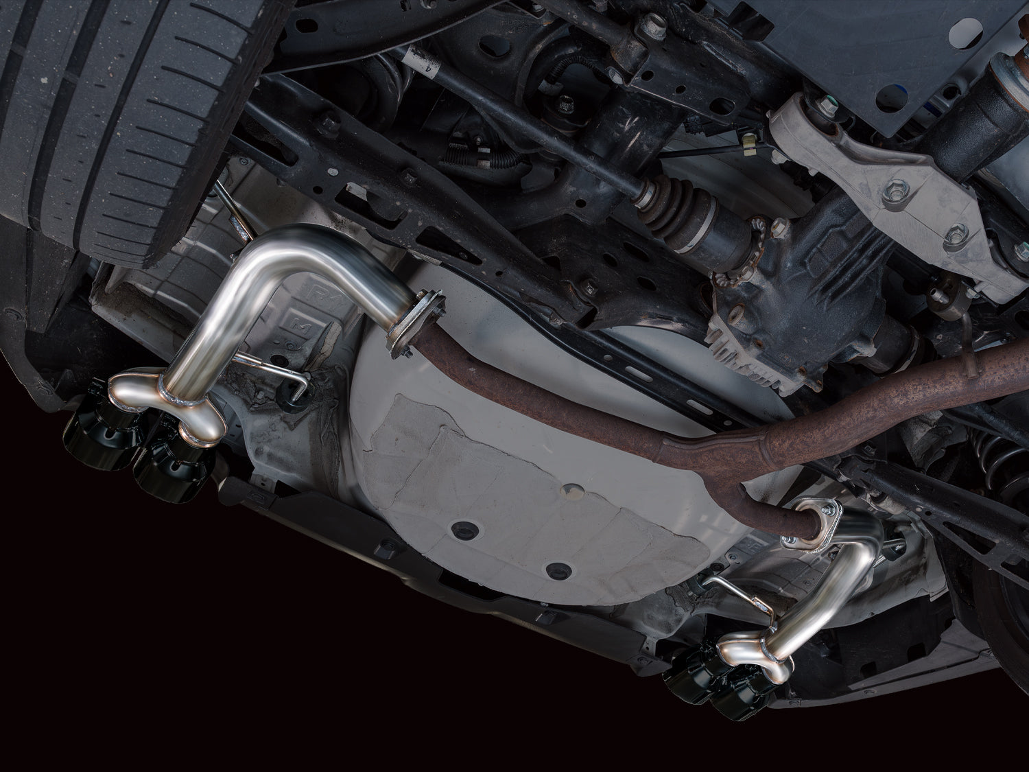 AWE Tuning 3020-43424 Track Edition Axleback Exhaust For VB Subaru WRX