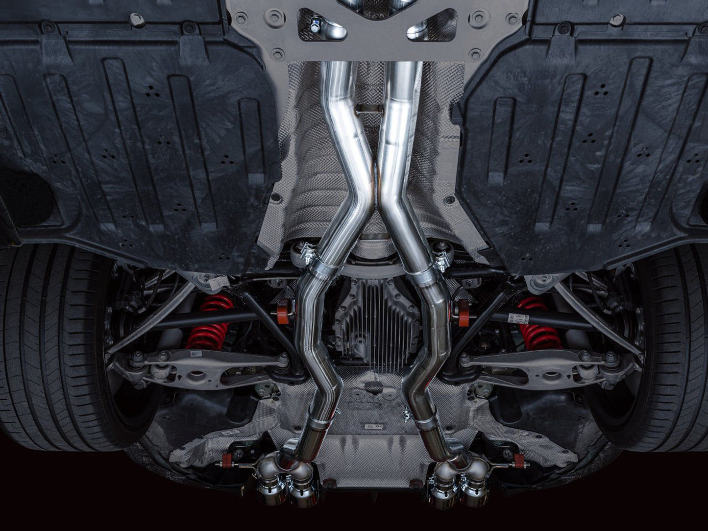 AWE Tuning Track Edition Catback Exhaust for BMW G8X M3/M4 - Chrome Silver Tips (3020-43482)