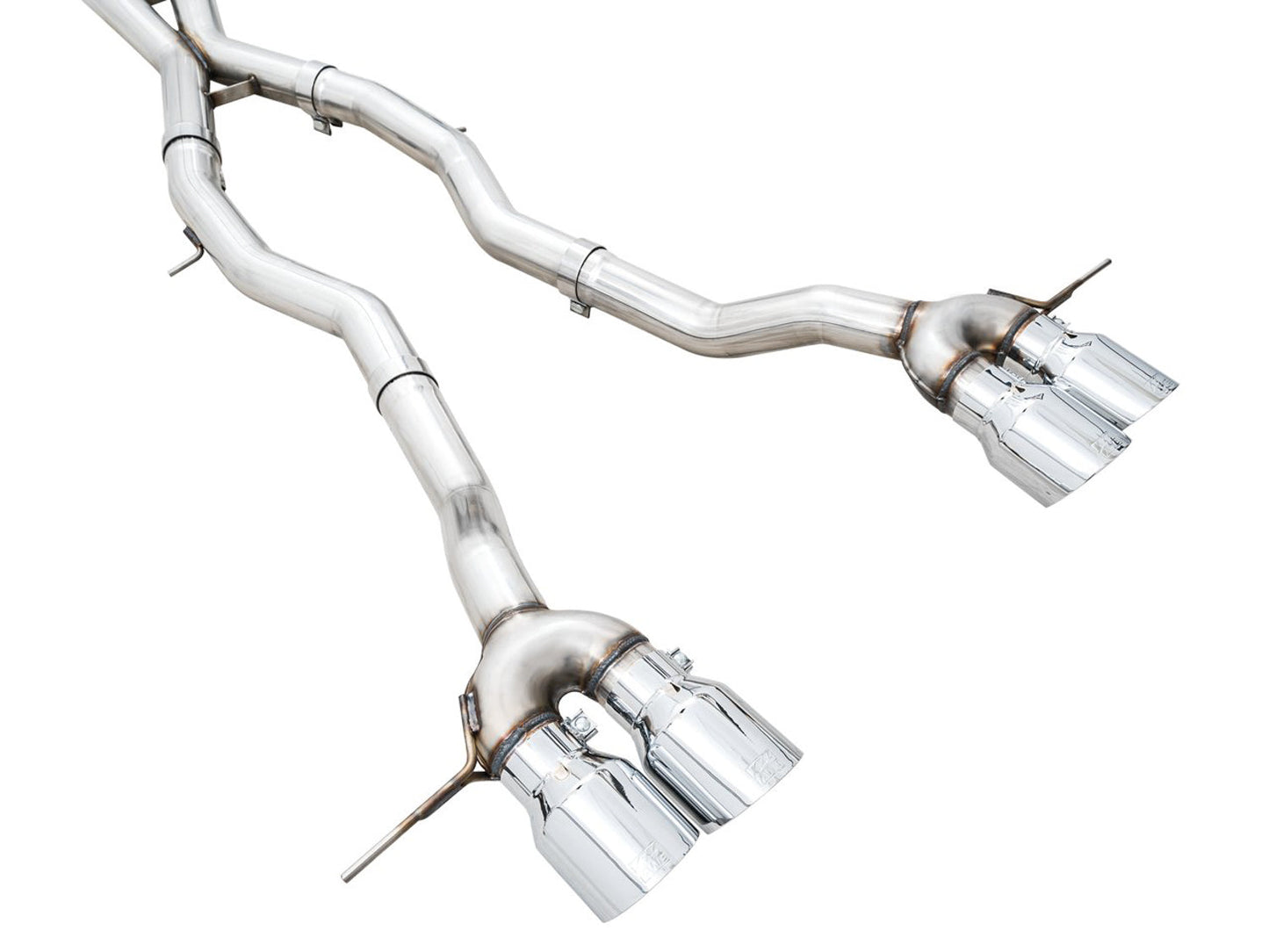 AWE Tuning Track Edition Catback Exhaust for BMW G8X M3/M4 - Chrome Silver Tips (3020-43482)