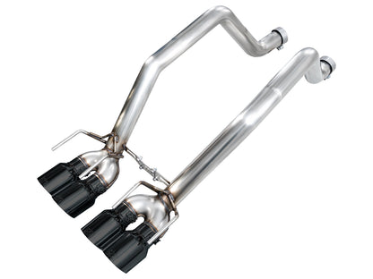 AWE Tuning 3020-43606 Axle-back Exhaust Diamond Black Tips For Corvette