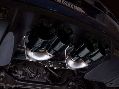 AWE Tuning 3020-43606 Axle-back Exhaust Diamond Black Tips For Corvette