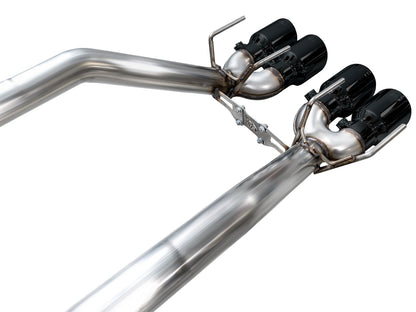 AWE Tuning 3020-43606 Axle-back Exhaust Diamond Black Tips For Corvette