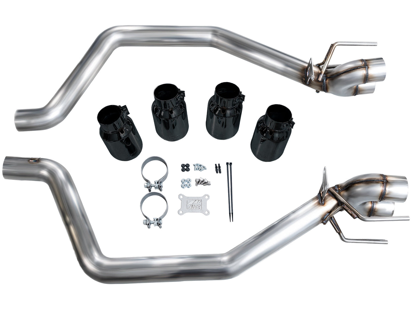 AWE Tuning 3020-43606 Axle-back Exhaust Diamond Black Tips For Corvette