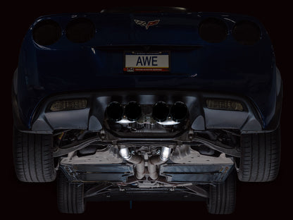 AWE Tuning 3020-43606 Axle-back Exhaust Diamond Black Tips For Corvette