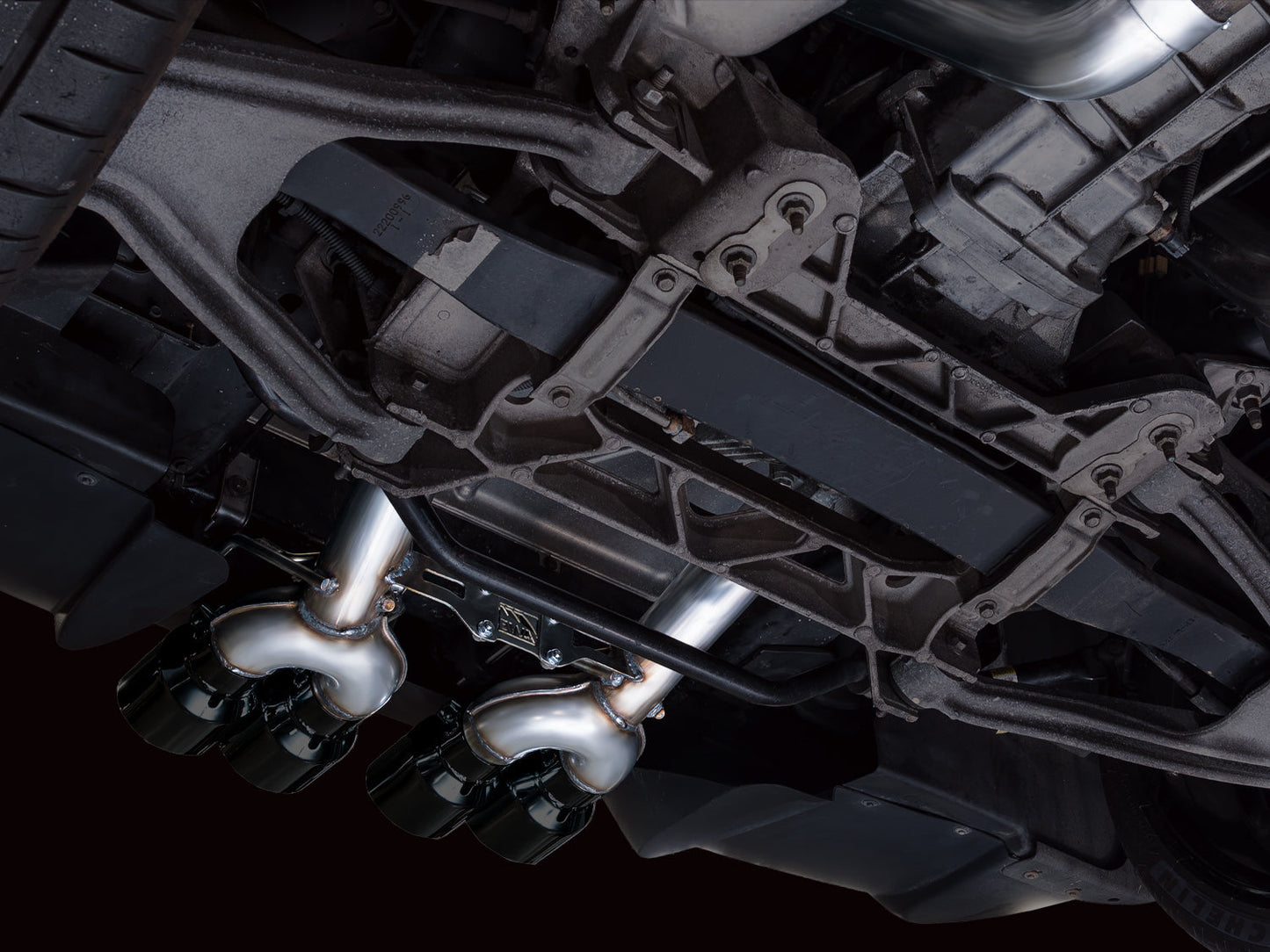 AWE Tuning 3020-43606 Axle-back Exhaust Diamond Black Tips For Corvette
