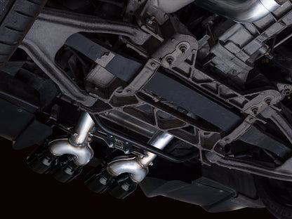 AWE Tuning 3020-43606 Axle-back Exhaust Diamond Black Tips For Corvette