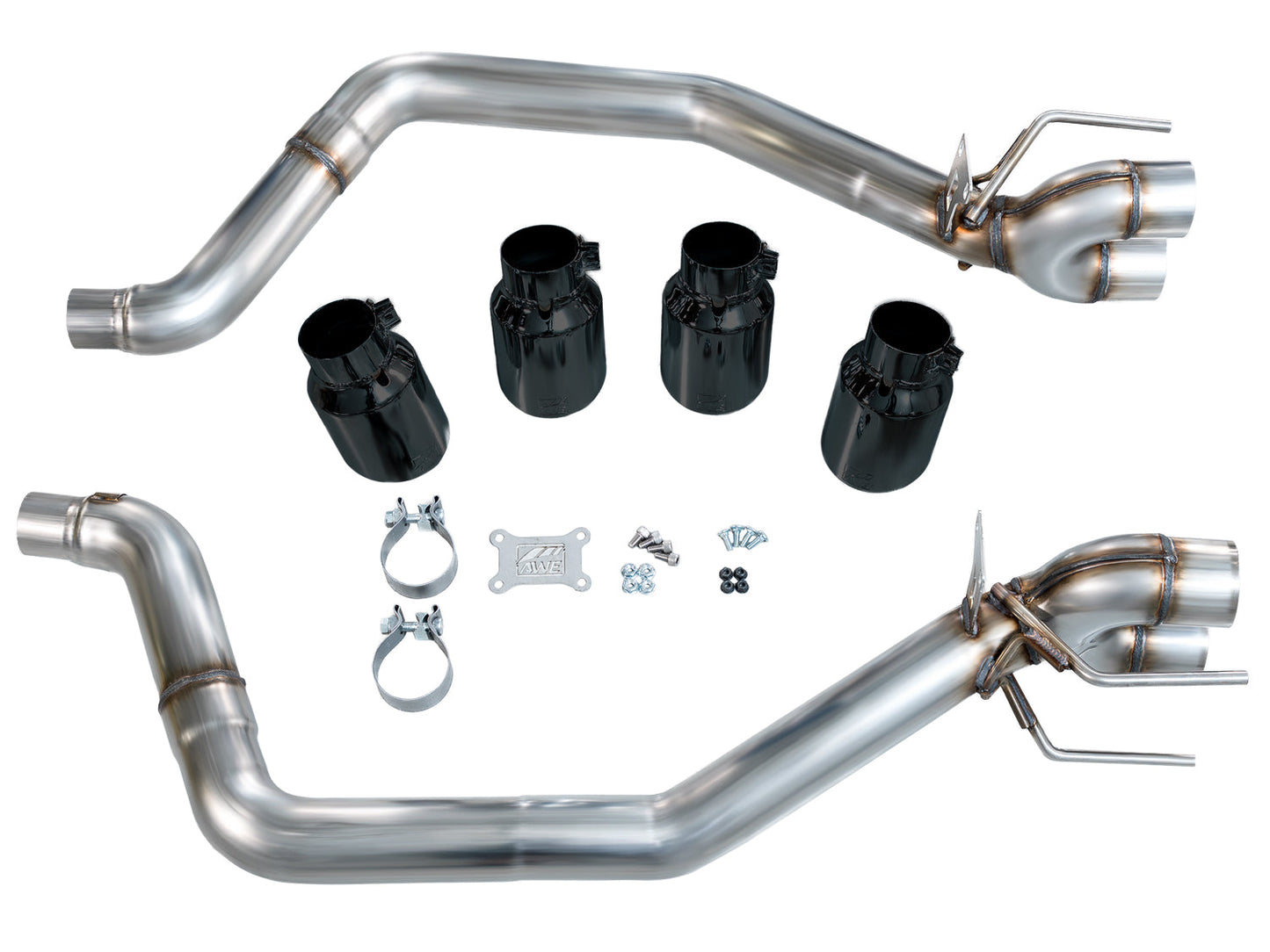AWE Tuning 3020-43660 Axleback Exhaust 6.0L Corvette Track Ed w/ Diamond Tips