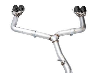 AWE Tuning Track Edition Exhaust - Diamond Black Tips for 2022+ VB Subaru WRX (3020-43979)