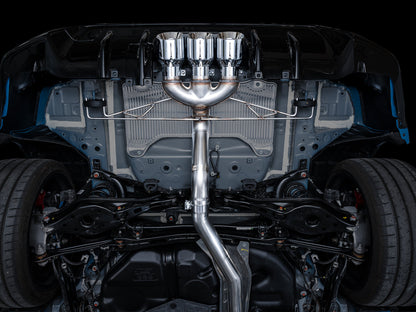 AWE Tuning Track Edition Exhaust w/ Triple Chrome Silver Tips for 2023 Honda Civic Type R FL5 (3020-52287)
