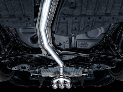 AWE Tuning Track Edition Exhaust w/ Triple Chrome Silver Tips for 2023 Honda Civic Type R FL5 (3020-52287)