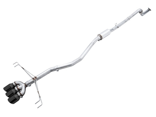 AWE Tuning Track Edition Exhaust for FK8 Civic Type R (includes Front Pipe) - Triple Diamond Black Tips (3020-53002)