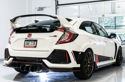 AWE Tuning Track Edition Exhaust for FK8 Civic Type R (includes Front Pipe) - Triple Diamond Black Tips (3020-53002)