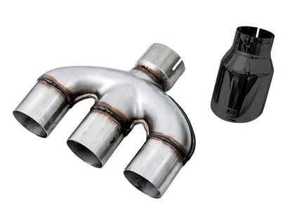 AWE Tuning Track Edition Exhaust for 10th Gen Civic Si Coupe / Sedan (includes Front Pipe) - Triple Diamond Black Tips (3020-53010)