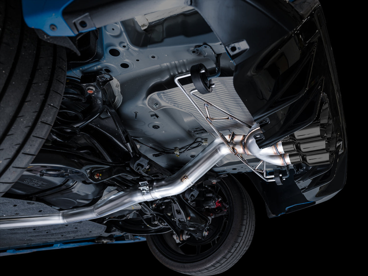 AWE Tuning Track Edition Exhaust w/ Triple Diamond Black Tips for 2023 Honda Civic Type R FL5 (3020-53287)
