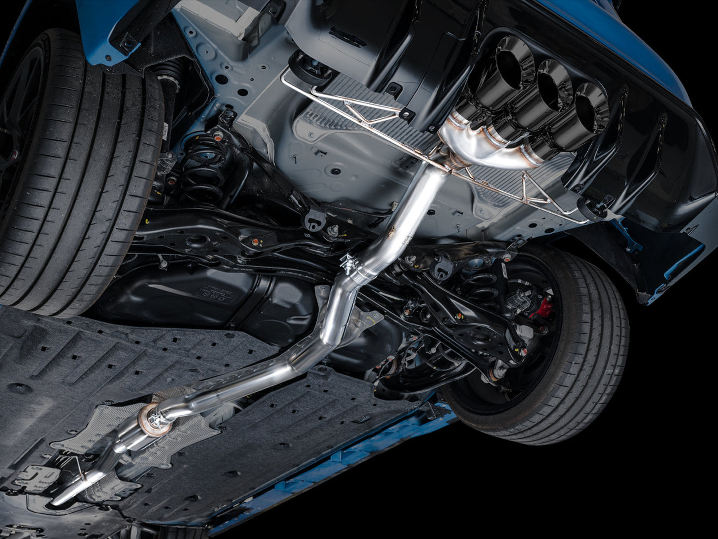 AWE Tuning Track Edition Exhaust w/ Triple Diamond Black Tips for 2023 Honda Civic Type R FL5 (3020-53287)