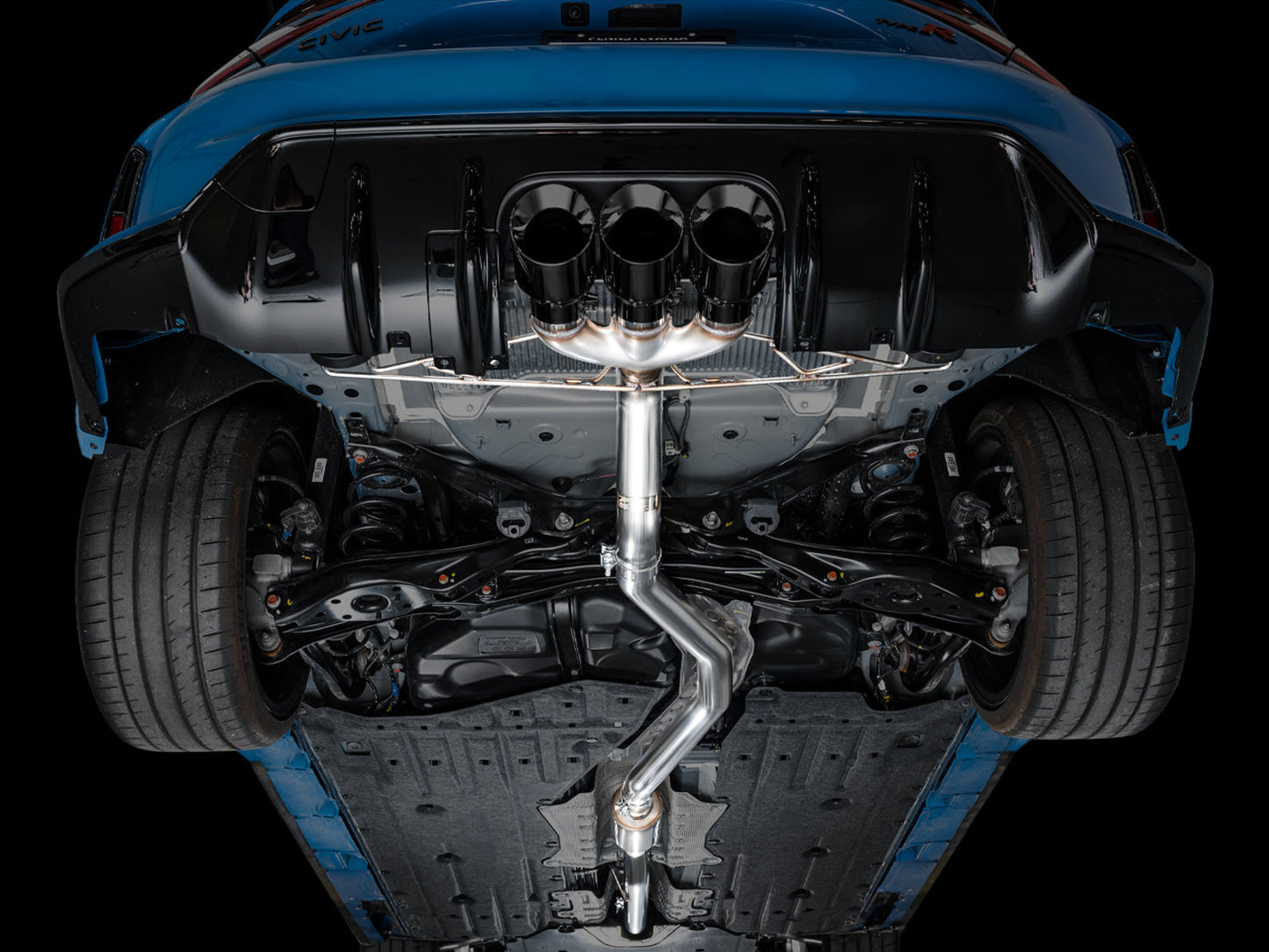 AWE Tuning Track Edition Exhaust w/ Triple Diamond Black Tips for 2023 Honda Civic Type R FL5 (3020-53287)