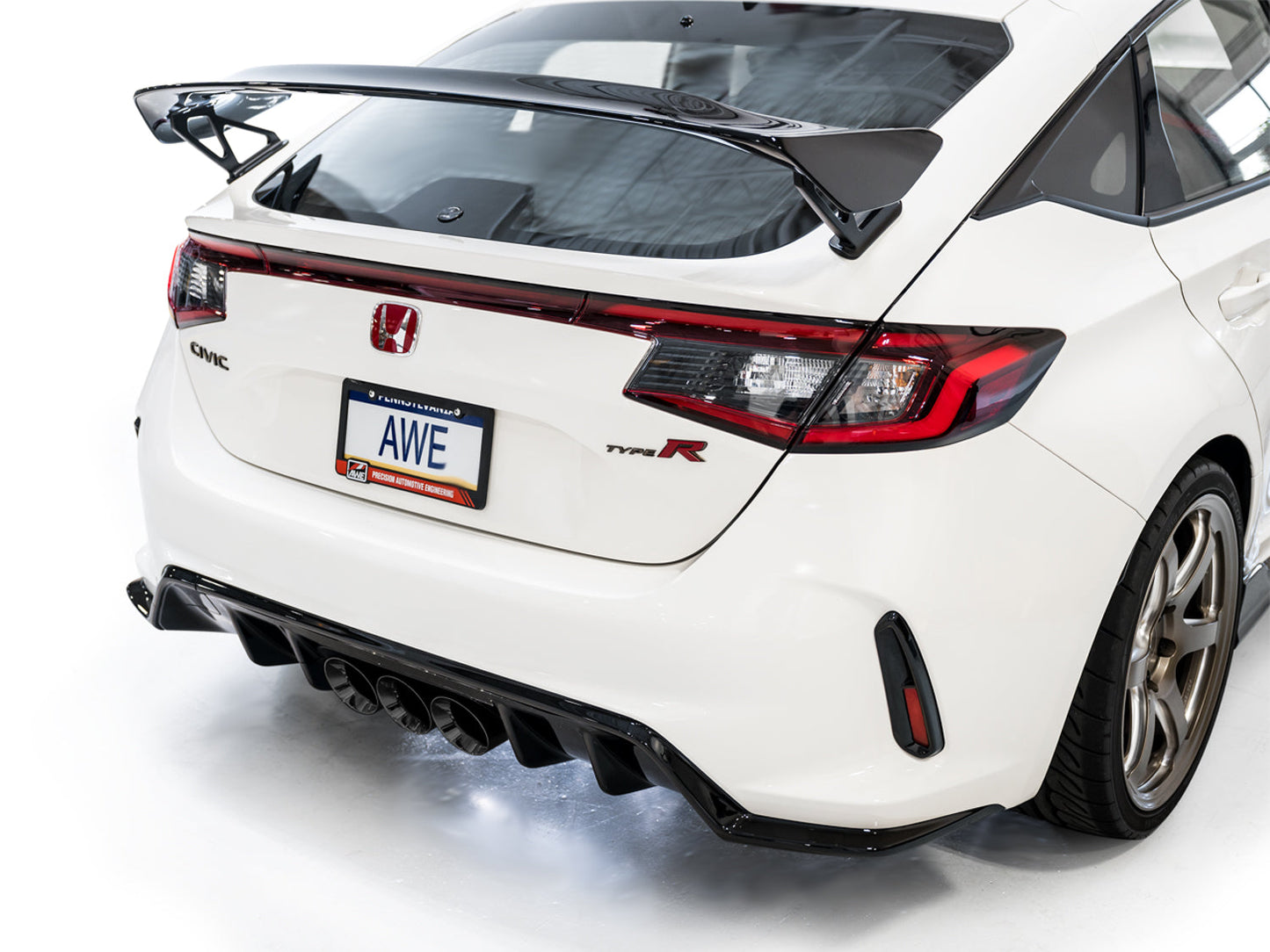 AWE Tuning Track Edition Exhaust w/ Triple Diamond Black Tips for 2023 Honda Civic Type R FL5 (3020-53287)