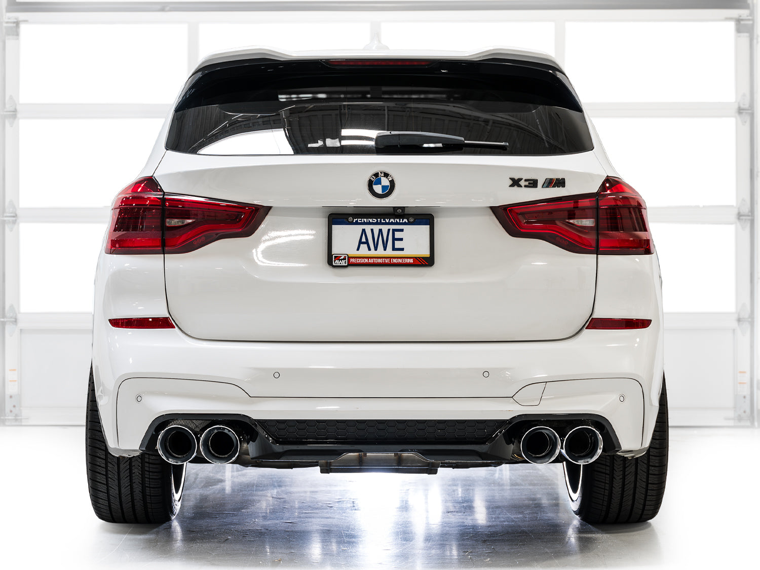 AWE 3025-42301 SwitchPath Axle-Back Exhaust Chrome Silver Tips for 2020-2024 BMW