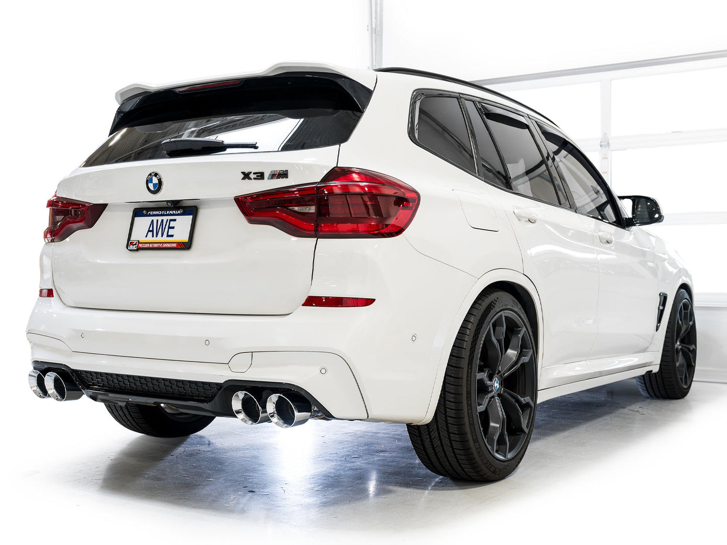 AWE 3025-42301 SwitchPath Axle-Back Exhaust Chrome Silver Tips for 2020-2024 BMW