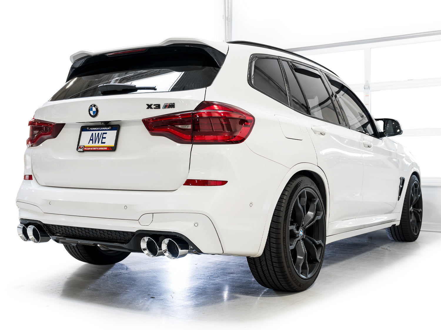 AWE 3025-42301 SwitchPath Axle-Back Exhaust Chrome Silver Tips for 2020-2024 BMW