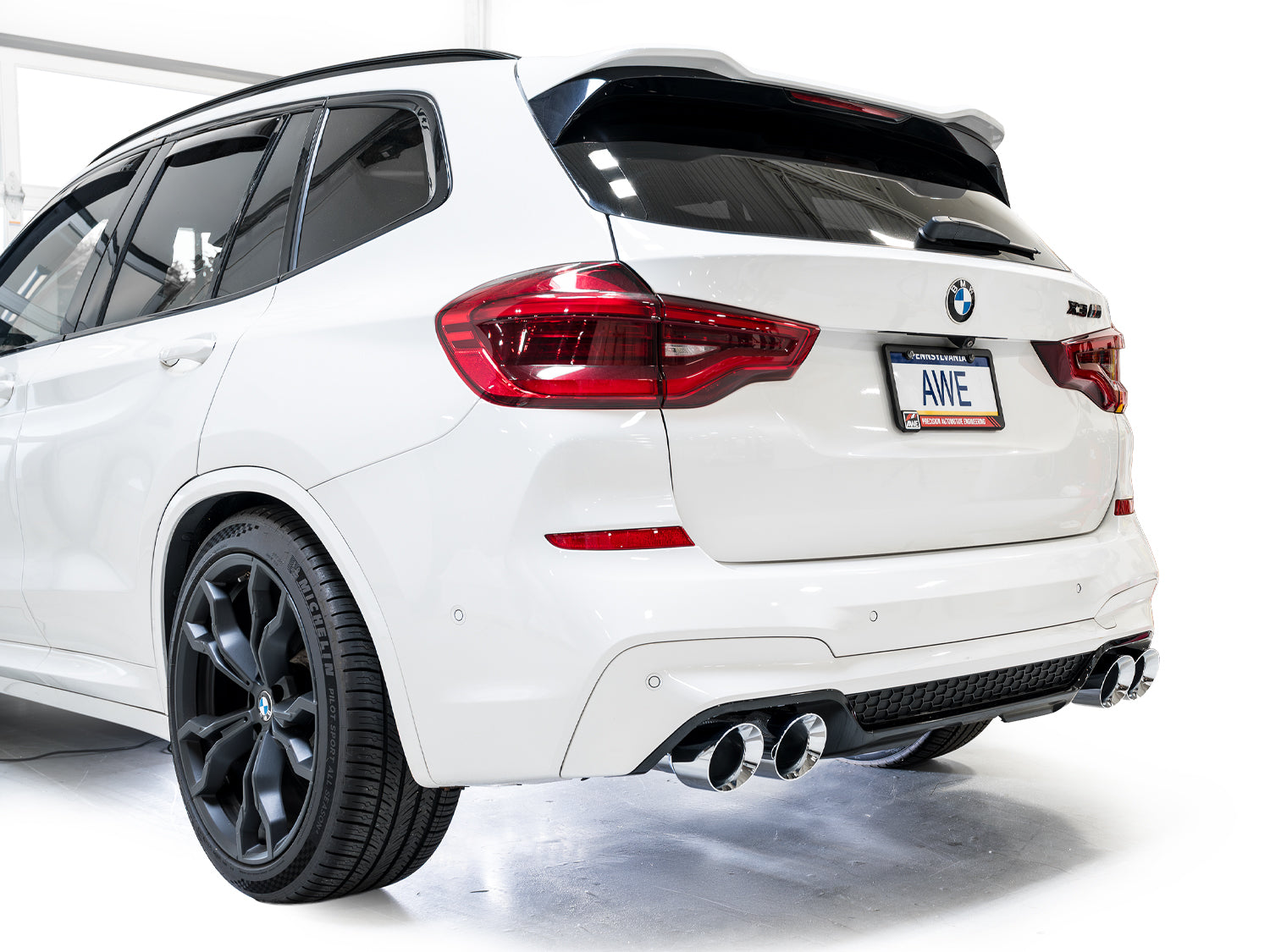AWE 3025-42301 SwitchPath Axle-Back Exhaust Chrome Silver Tips for 2020-2024 BMW