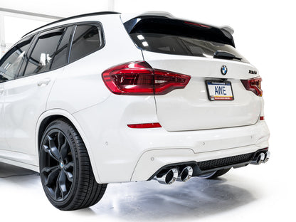 AWE 3025-42301 SwitchPath Axle-Back Exhaust Chrome Silver Tips for 2020-2024 BMW