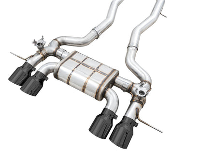 AWE Tuning SwitchPath Catback Exhaust for BMW G8X M3/M4 - Chrome Silver Tips (3025-42480)