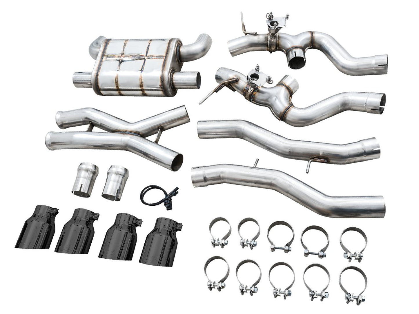 AWE Tuning SwitchPath Catback Exhaust for BMW G8X M3/M4 - Chrome Silver Tips (3025-42480)