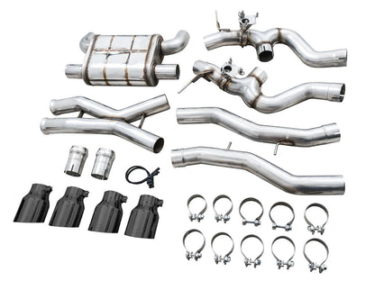 AWE Tuning SwitchPath Catback Exhaust for BMW G8X M3/M4 - Chrome Silver Tips (3025-42480)