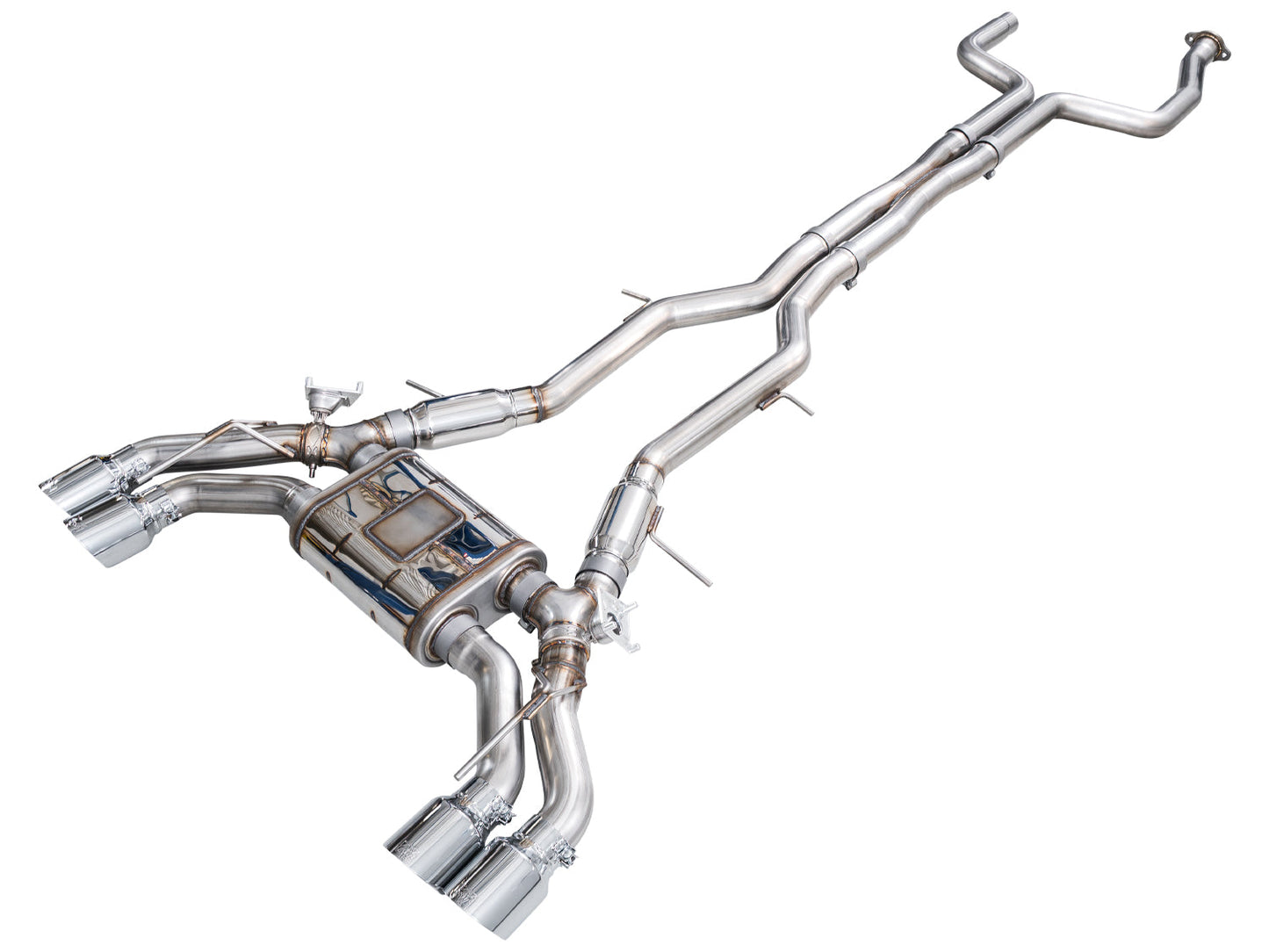 AWE 3025-42562 SwitchPath Exhaust Chrome Silver Tips For Cadillac CT5-V (22-26)