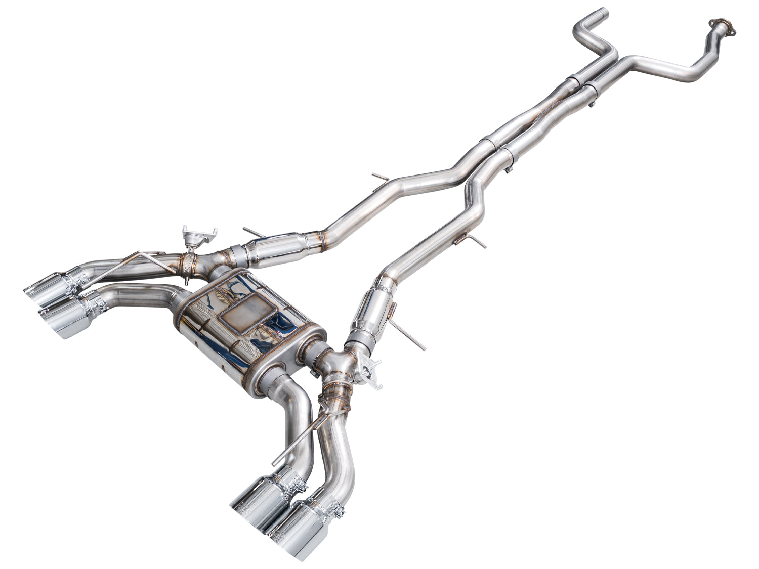 AWE 3025-42562 SwitchPath Exhaust Chrome Silver Tips For Cadillac CT5-V (22-26)
