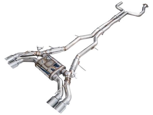 AWE 3025-42562 SwitchPath Exhaust Chrome Silver Tips For Cadillac CT5-V (22-26)