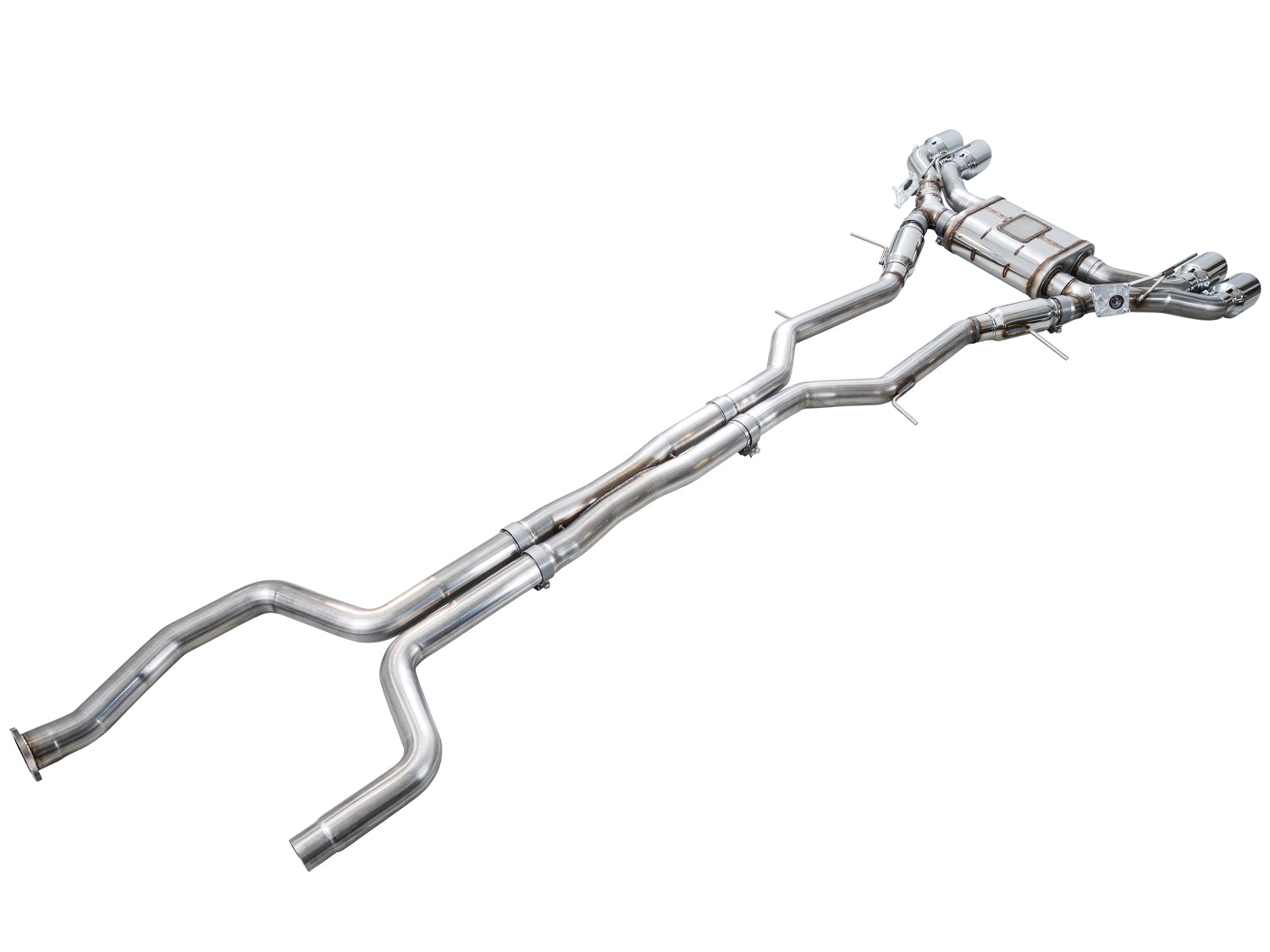 AWE 3025-42562 SwitchPath Exhaust Chrome Silver Tips For Cadillac CT5-V (22-26)