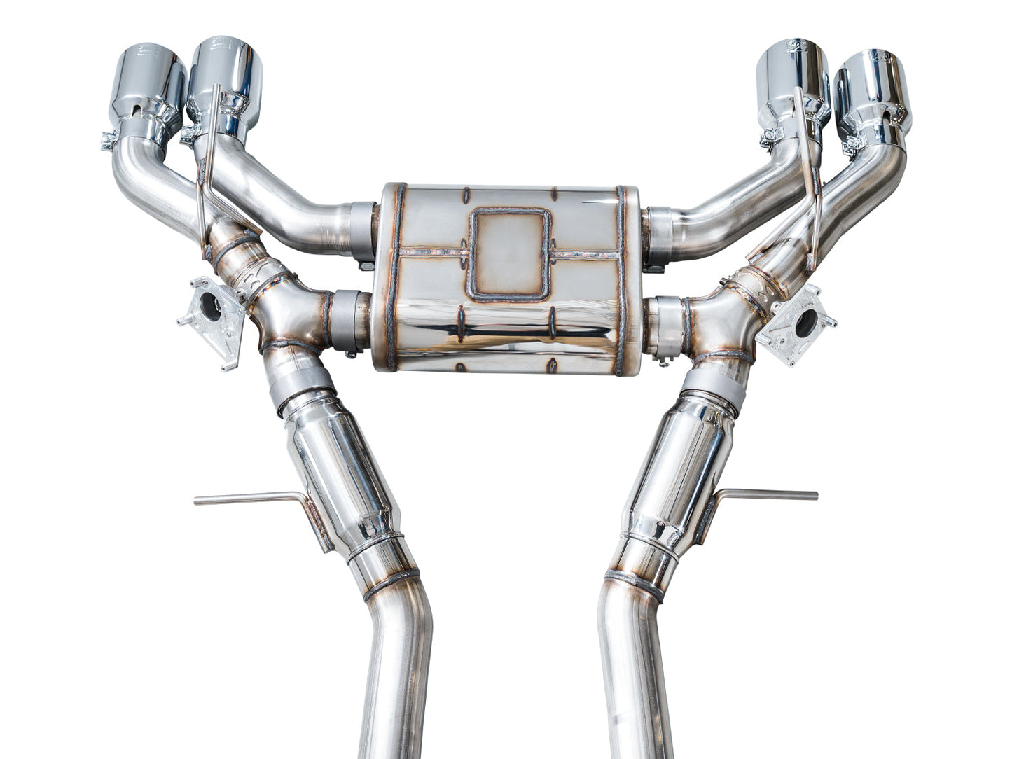 AWE 3025-42562 SwitchPath Exhaust Chrome Silver Tips For Cadillac CT5-V (22-26)