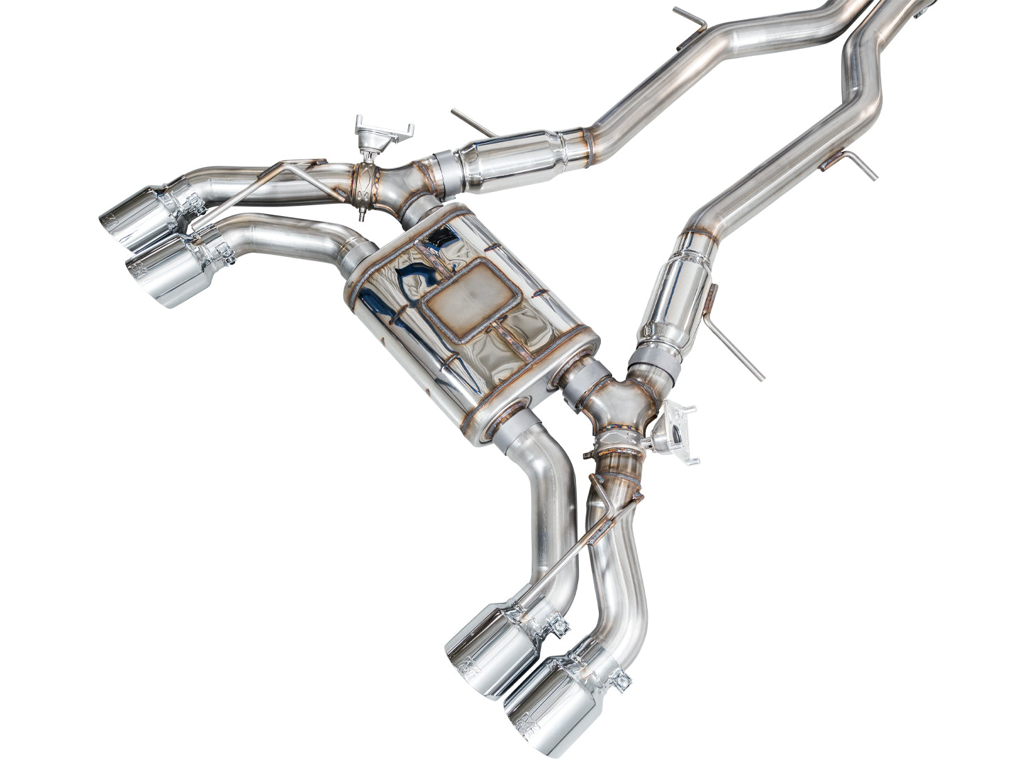 AWE 3025-42562 SwitchPath Exhaust Chrome Silver Tips For Cadillac CT5-V (22-26)