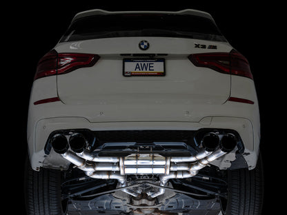 AWE 3025-43301 SwitchPath Axleback Exhaust for 20-25 BMW X3 M/20-25 BMW X4 M