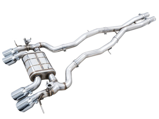 AWE Tuning SwitchPath Catback Exhaust for BMW G8X M3/M4 - Diamond Black Tips (3025-43480)
