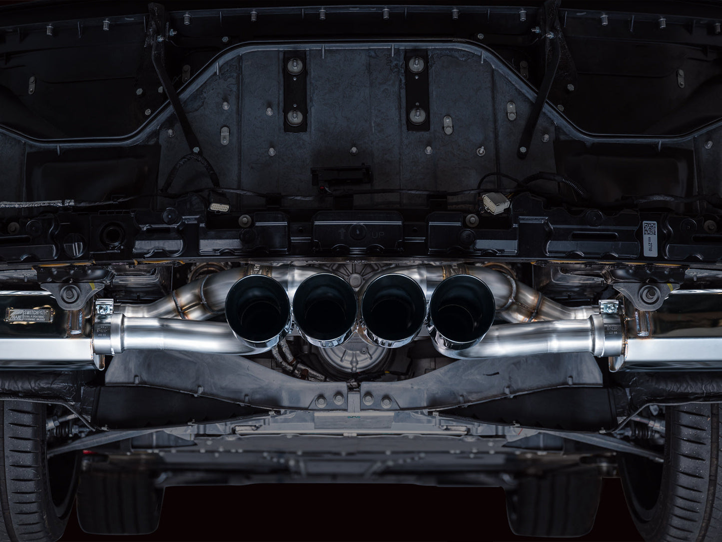 AWE Tuning SwitchPath Cat-Back Exhaust - Diamond Black Tips for 2023 C8 Corvette Z06 (3025-43906)