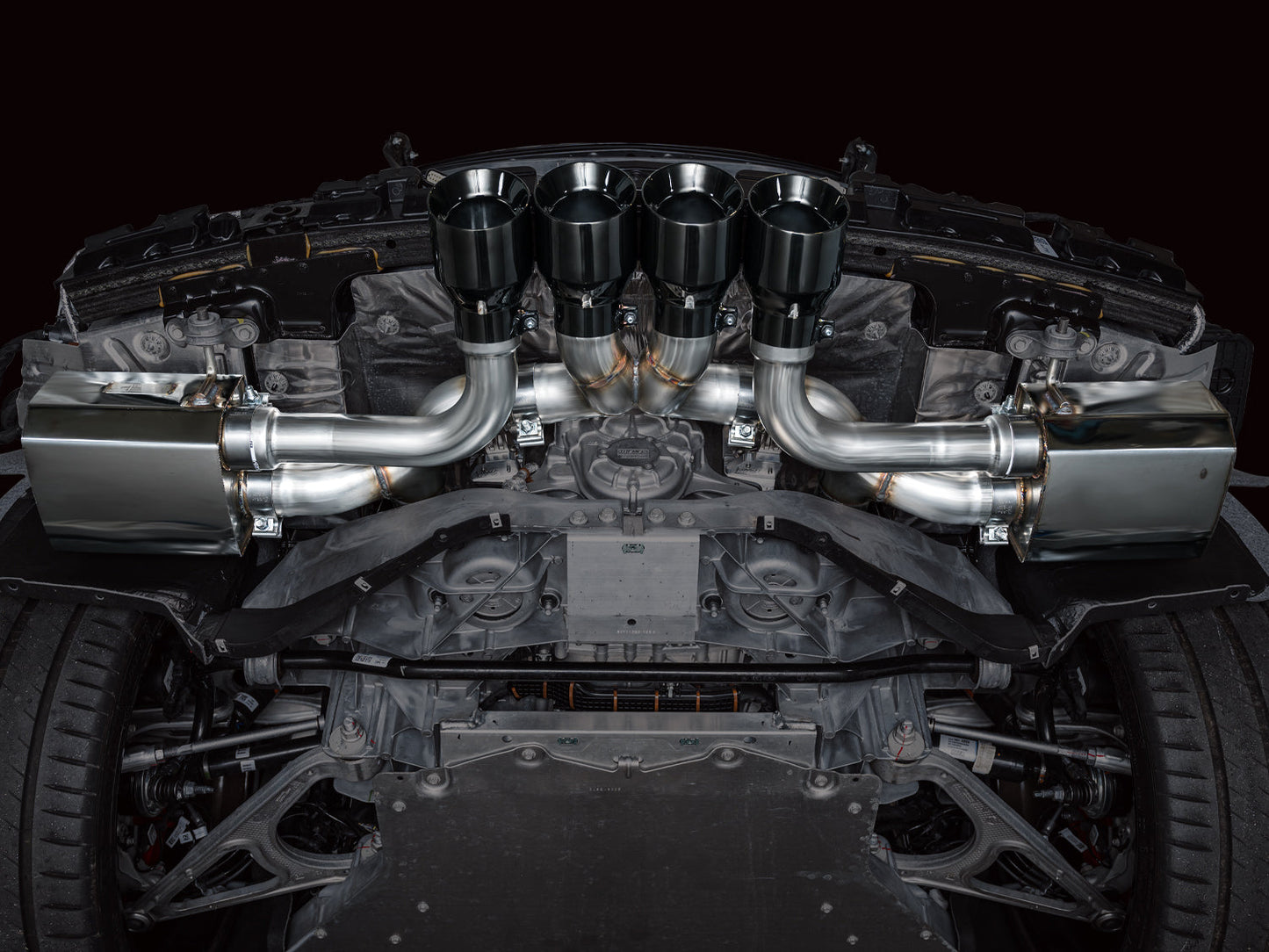 AWE Tuning SwitchPath Cat-Back Exhaust - Diamond Black Tips for 2023 C8 Corvette Z06 (3025-43906)