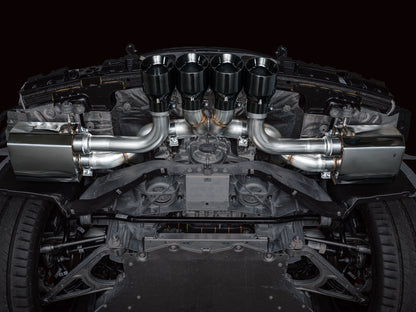 AWE Tuning SwitchPath Cat-Back Exhaust - Diamond Black Tips for 2023 C8 Corvette Z06 (3025-43906)