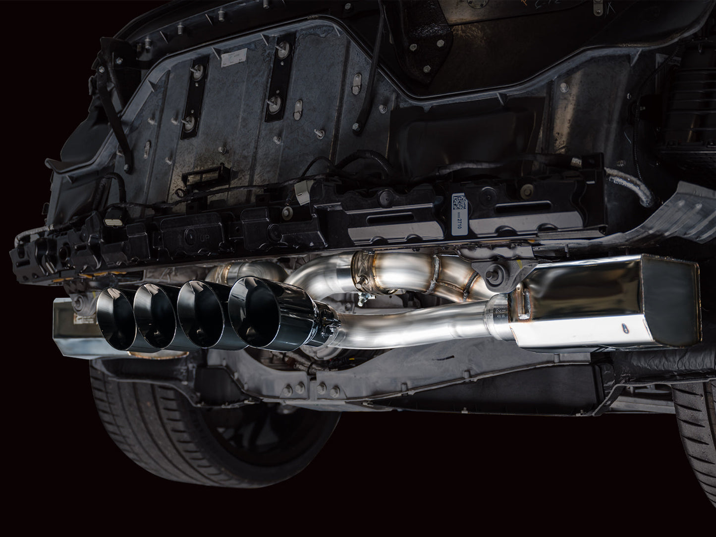 AWE Tuning SwitchPath Cat-Back Exhaust - Diamond Black Tips for 2023 C8 Corvette Z06 (3025-43906)