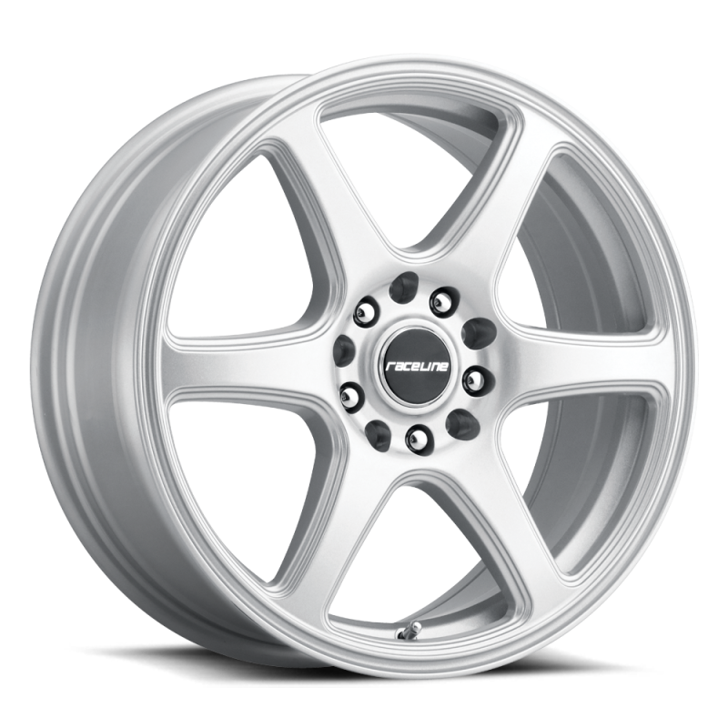 (set of 4) Raceline 146 Matrix Gloss Silver | 16x7" +40mm | 5x100/5x114.3mm Wheel