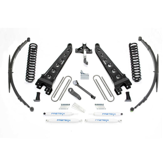Fabtech 8" Radius Arm System w/ Coils & Rear Leaf Springs & Performance Shocks | Ford F250/350 4WD (08-16) (K2128)