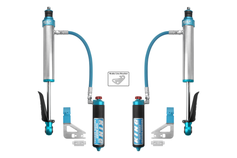 King Shocks 2.5 Performance Coilovers w/ Adjustable Remote Reservoir + Rear Adj Reservoir Shocks Set w/0-2.5" lift - 2022-2026 Toyota Tundra 4WD