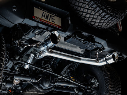 AWE Tuning AWE 0FG Catback Exhaust for Ford Bronco with BashGuardâ„¢ - Dual 4.5" Tips - 3015-32456