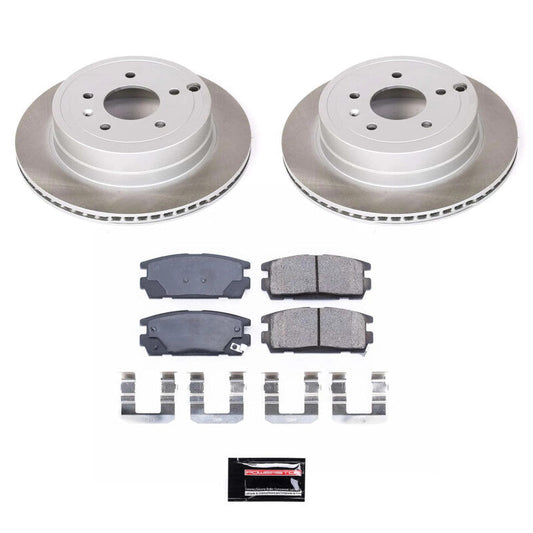 PowerStop 07-09 Suzuki XL-7 Rear Semi-Coated Rotor Kit (SC2092)