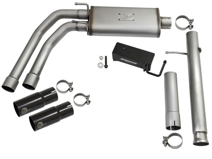aFe Rebel Series 3in Middle Side Exit SS Exhaust | Chevrolet Silverado/GMC Sierra 1500 (09-16) (49-44062-B)