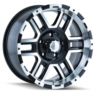 ION Wheels Type 179 Black/Machined | 16x8" +10mm | 6x114.3mm Wheel