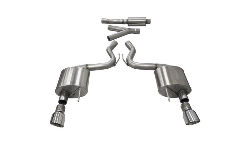 Corsa 2.75" Dual Exit Cat-Back Exhaust | 2015-2017 Ford Mustang Ecoboost (14343)